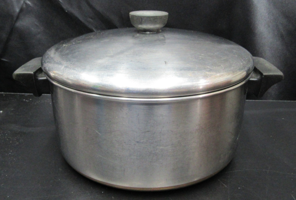 Revere Ware 1801 Copper Bottom 4 Qt Quart Stock Pot with Lid